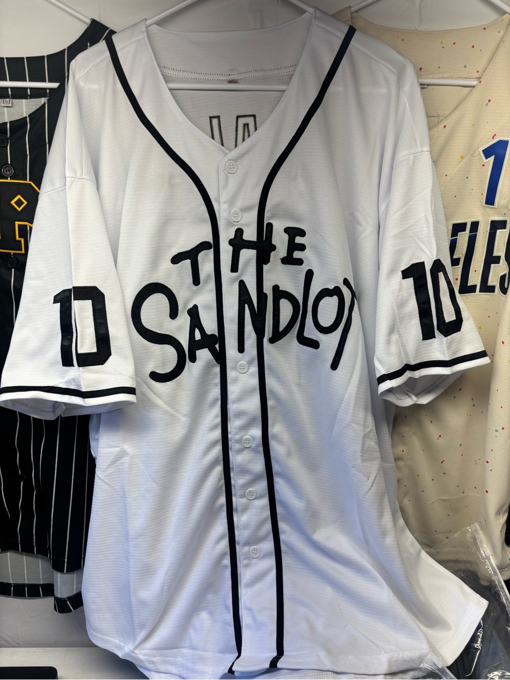 The Sandlot White Baseball Jersey Shirt - Men's